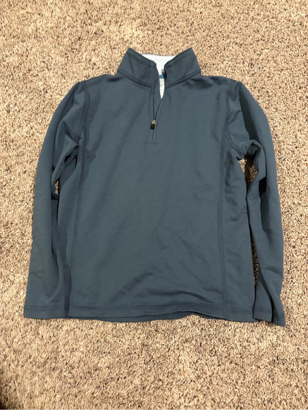 Crewcuts Slate Blue Quarter-Zip Pullover
